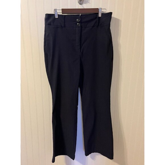 Lane Bryant Women’s Trousers Pants High Rise Navy Size 14 - Picture 1 of 6